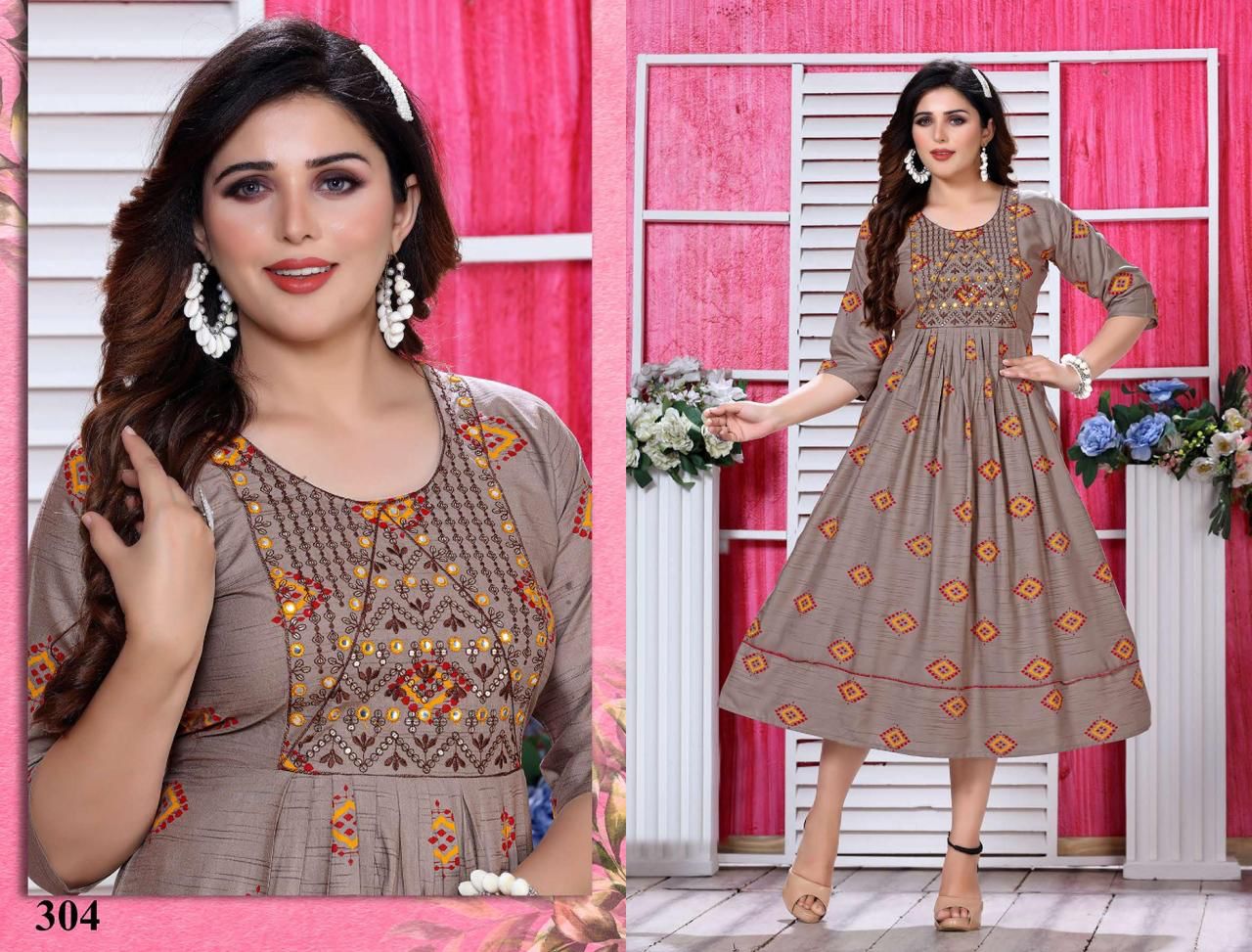 Jlf Super Star Vol 1 Printed Embroidery Kurtis Catalog
